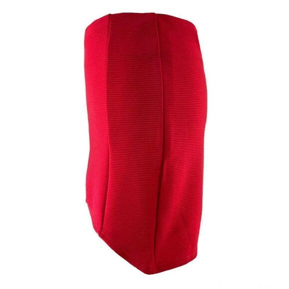 MINKPINK Red Stretch Ribbed Mini Skirt S - Picture 3 of 7